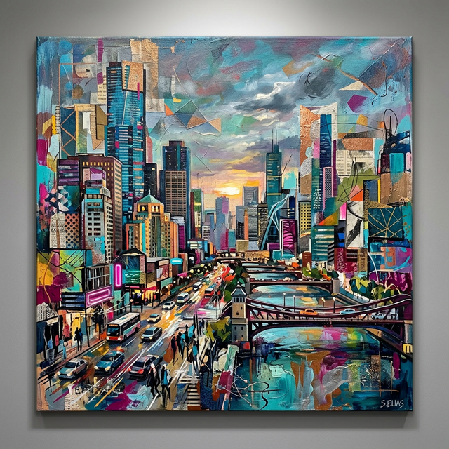 城市早晨